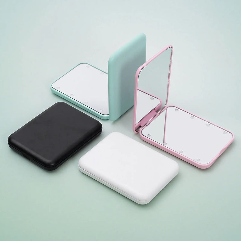 Espelho de Bolsa com LED e Ampliação 1X/2X