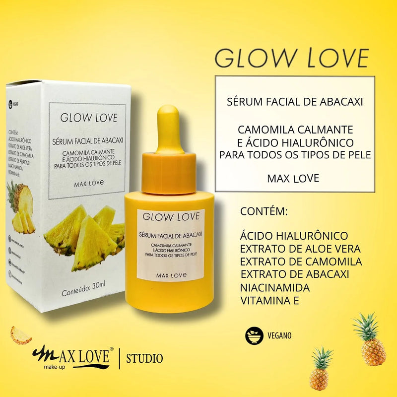 Kit Glow Love Pineapple Max Love – Skincare Vegano (5 itens)