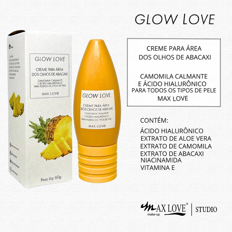 Kit Glow Love Pineapple Max Love – Skincare Vegano (5 itens)